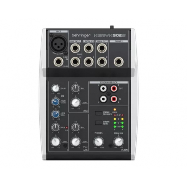 Xenyx 502S MIXER ANALOGICO 5-INPUT CON INTERFACCIA STREAMING USB
