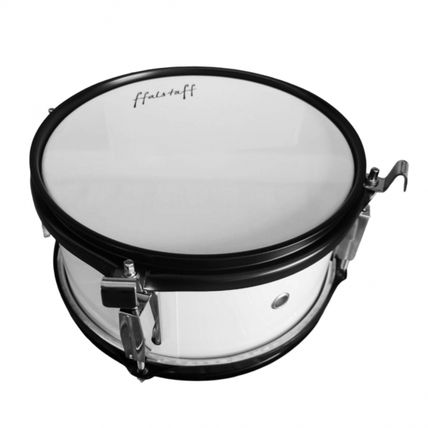 Rullante Junior da Marcia 10"x5" in Legno 4 Tiranti (Bianco)