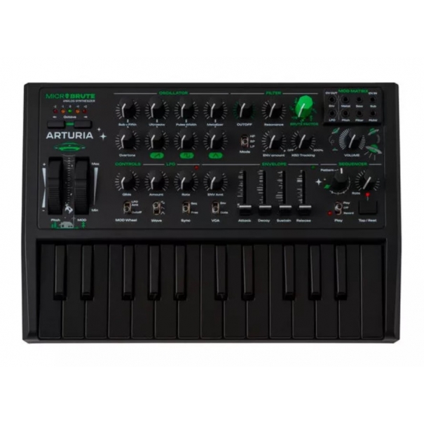 MicroBrute UFO SINTETIZZATORE MONOFONICO ANALOGICO 25 TASTI MINI NERO