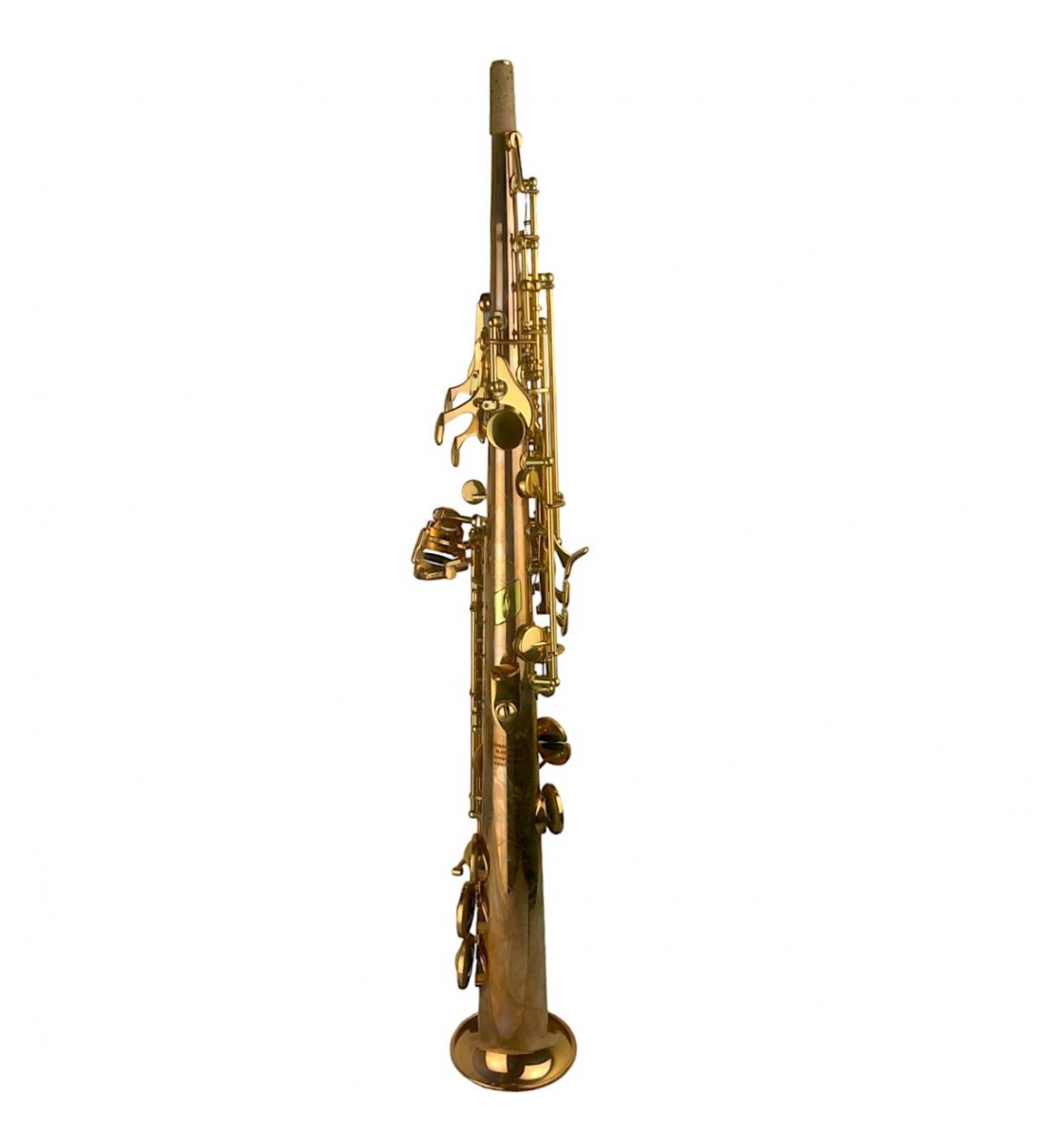 GV S2 SAX SOPRANO dritto fusto Fosforo/Bronzo raw chiavi laccate - BBRASS