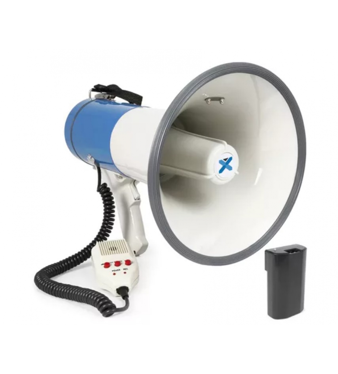 Potente megafono con porta USB e SD, batteria al litio, pannello di controllo MP3, amplificatore da 65W