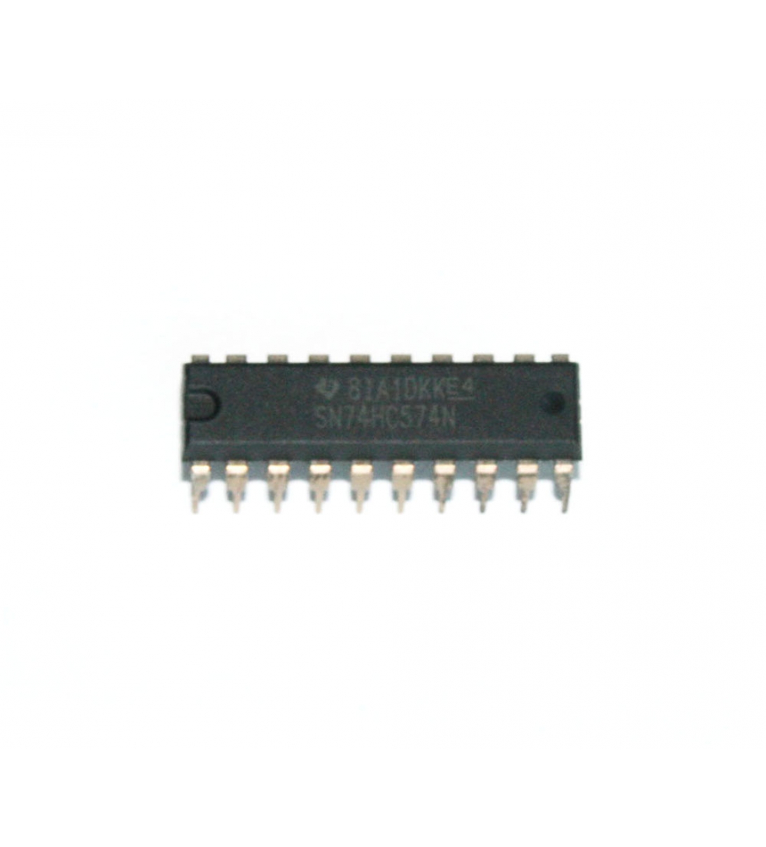 Circuito integrato, flip-flop ottale tri-state 74HC574, DIP a 20 pin