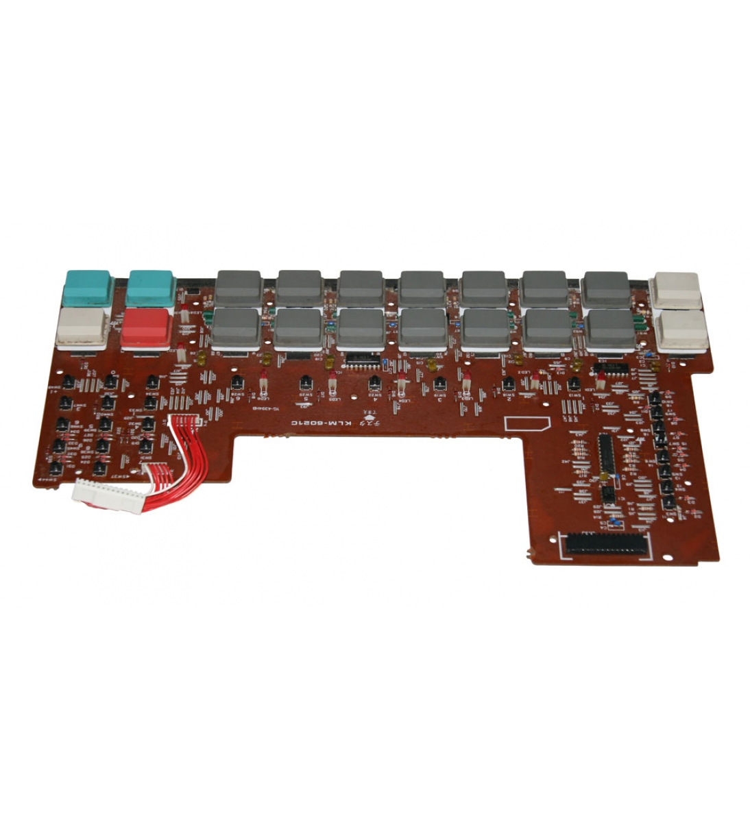 Pannello comandi (KLM-6021) con pulsanti, per drum machine Korg DDD-1