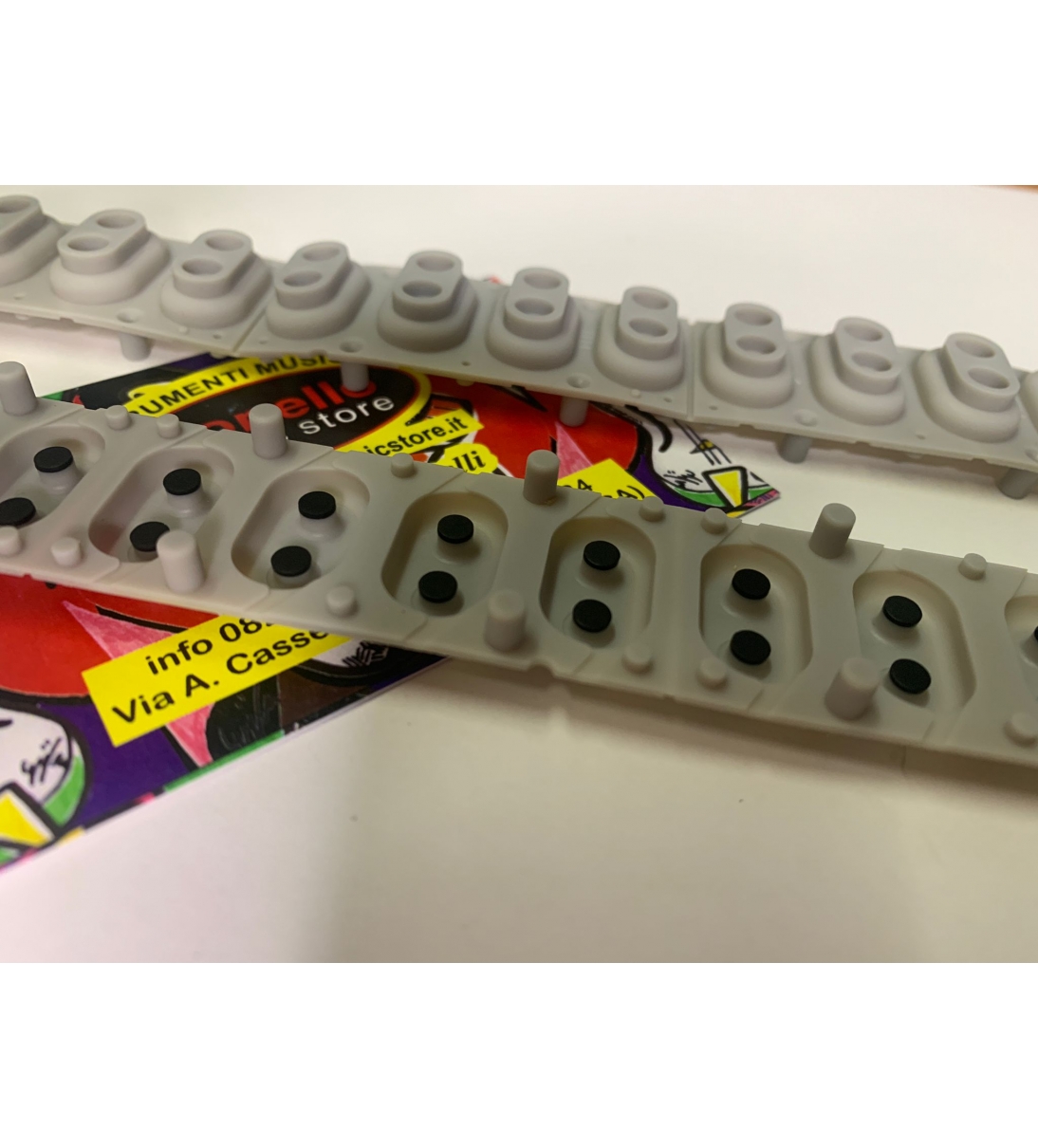 Gommini conduttivi 12 tasti KST Rubber 12 note 2 contatti Korg  - [11900120] , Ricambi Originali [B027KO79101]