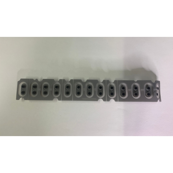 Korg Gommini conduttivi 13 tasti a 2 Pin striscia di contatto in gomma per tasti del sintetizzatore, striscia a 13 note