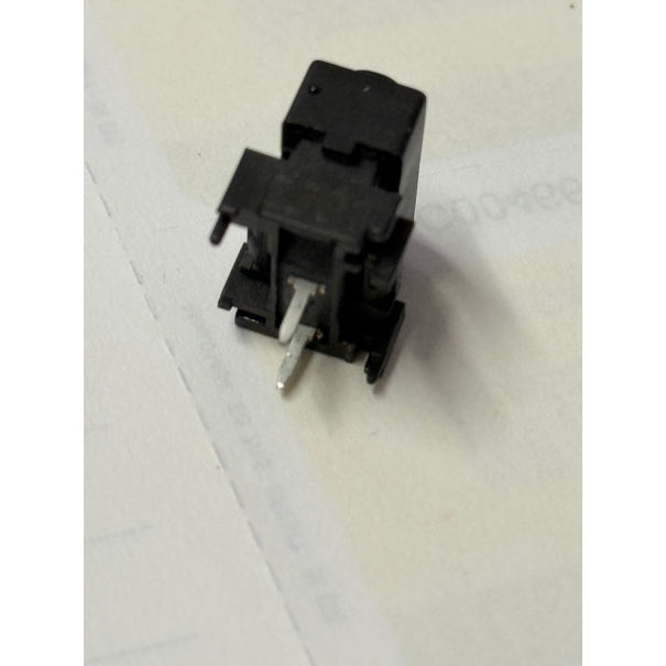 Interruttore a pulsante, con cappuccio nero 22030 o 25277