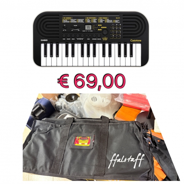 CASIO SA-51 TASTIERA 32 TASTI MINI + CUSTODIA CON TRACOLLA 