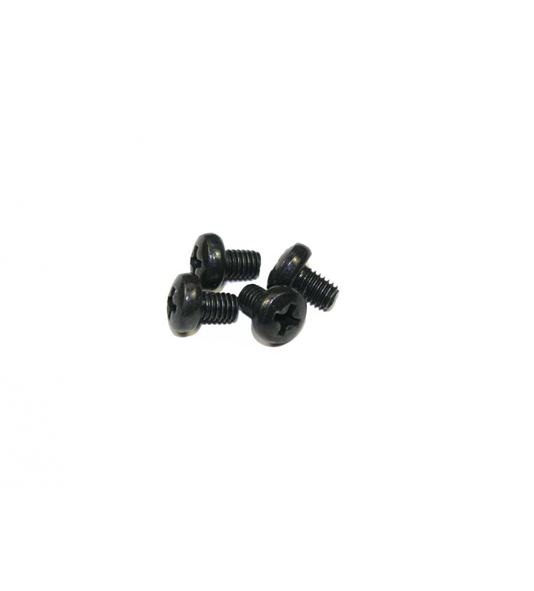 Viti per macchine nere, confezione da 4, lunghezza 6 mm