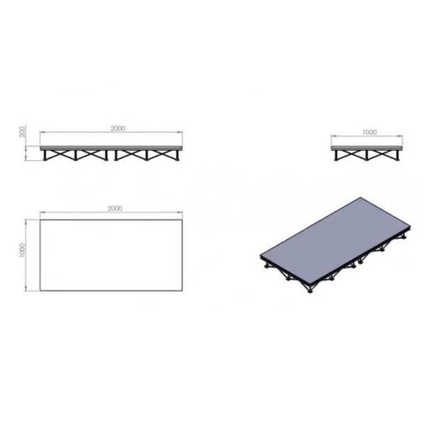 Modula Base 2x1 H20