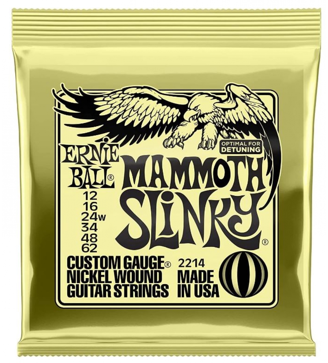 Mammoth Slinky Nickel Wound, Corde per chitarra elettrica, diametro 12-62