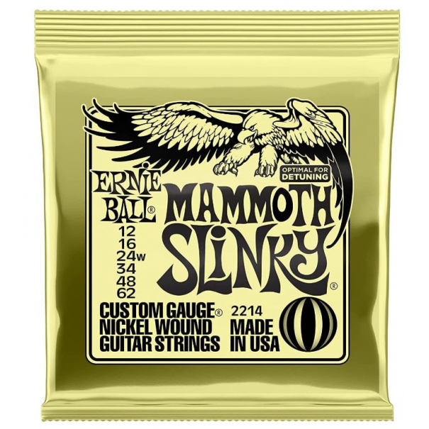 Mammoth Slinky Nickel Wound, Corde per chitarra elettrica, diametro 12-62