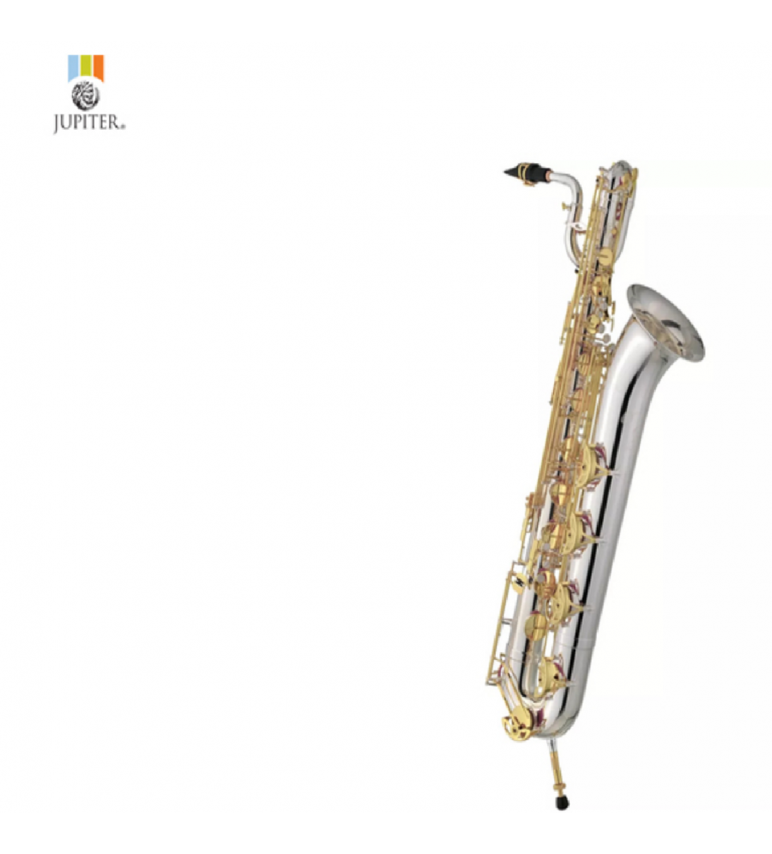 JUPITER JBS1000 SAX BARITONO IN Bb  Un ottimo primo soprano o per il duplicatore, il JSS1000 ha tutte le caratteristiche di cui avrai bisogno. Chiave di Bb. Presenta un corpo e tasti monopezzo laccati oro [112467]