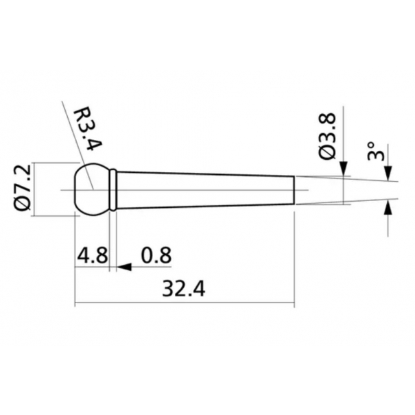 YELLOW PARTS EZ1410W Pin Ponte Chitarra Acustica