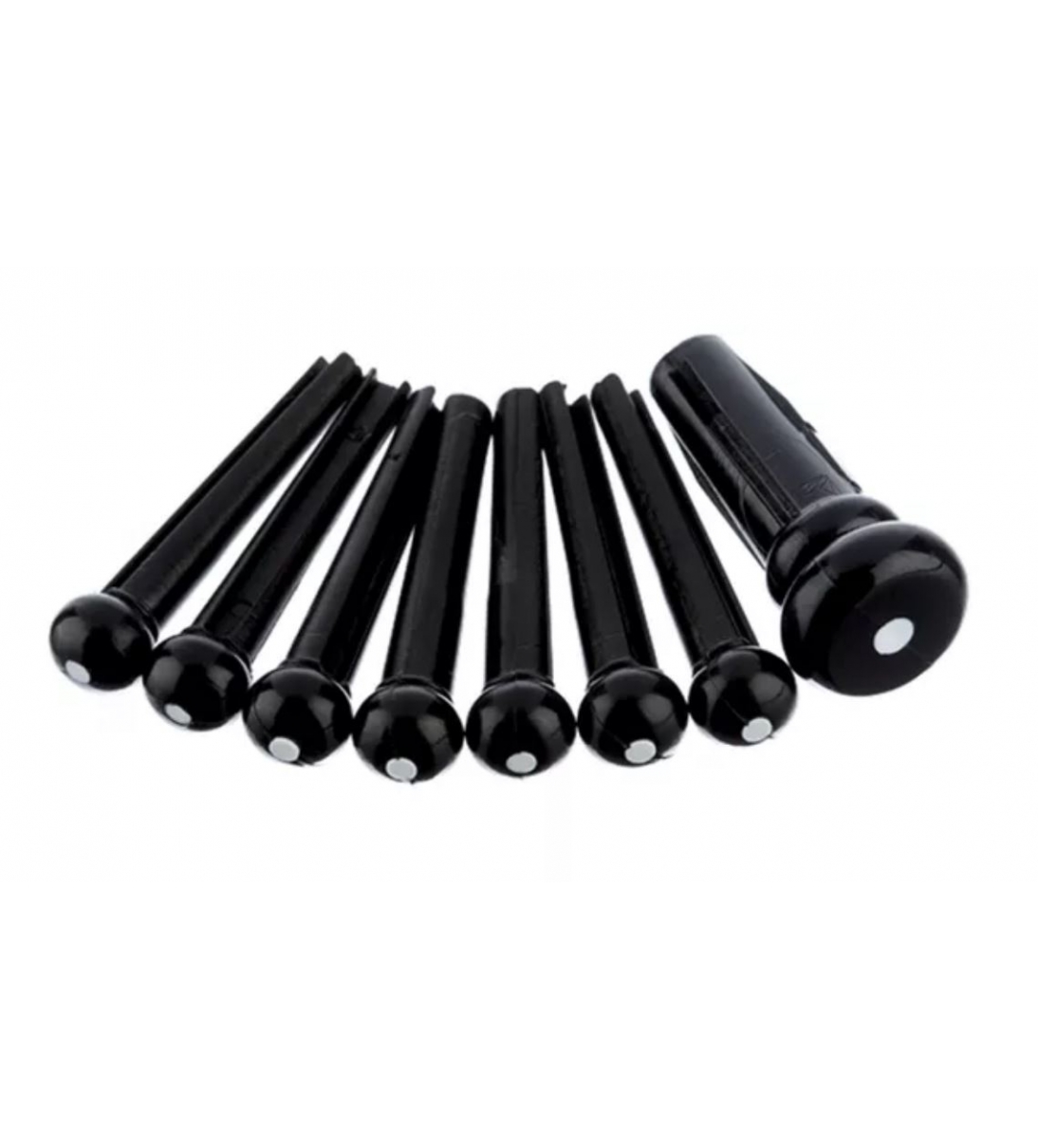 Fender Acoustic Bridge Pin Sets Black with White Dot