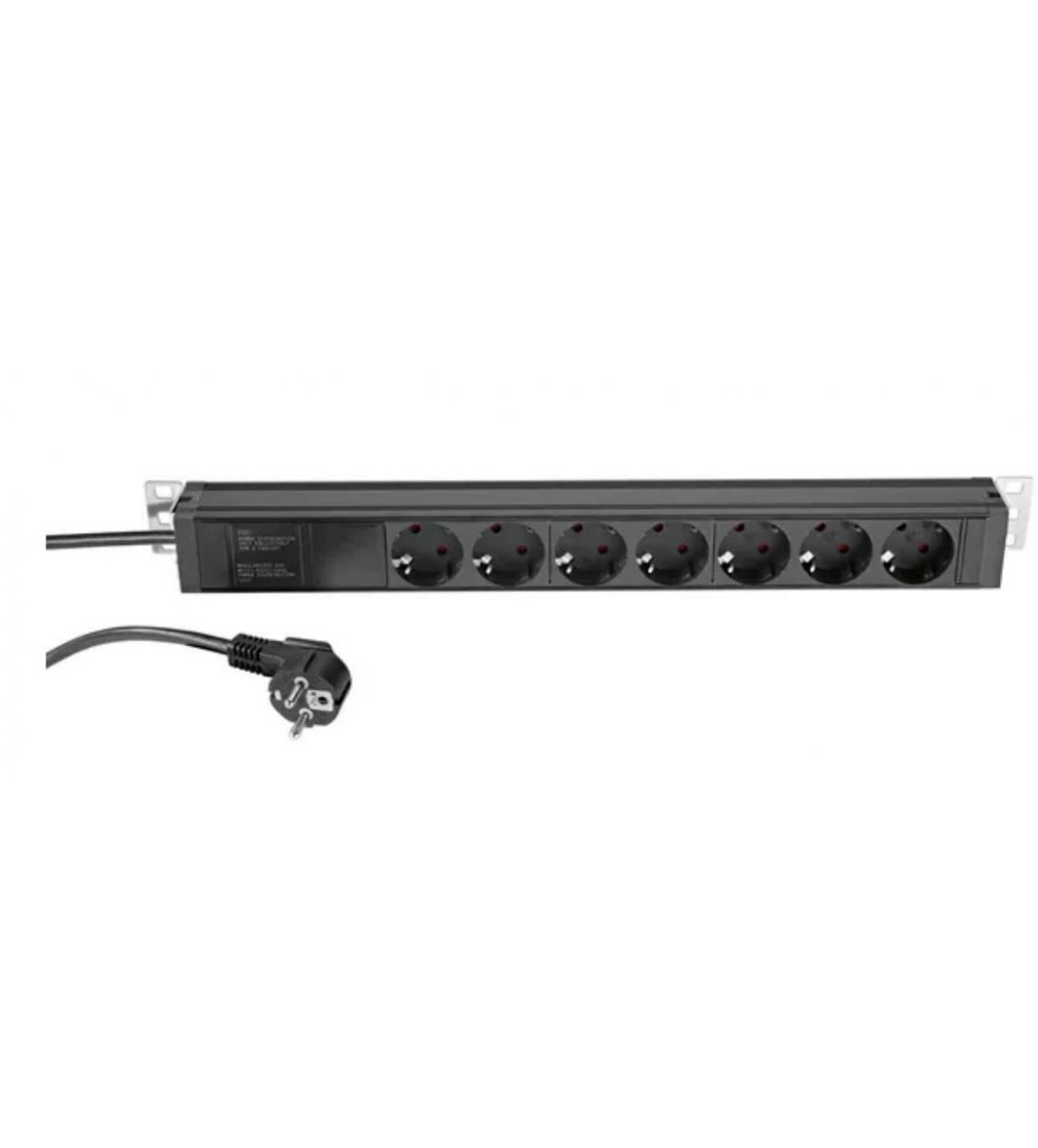 MULTIPRESA 7 INGRESSI SUL RETRO 19" CON SWITCH ON/OFF 28672 19" Power Box