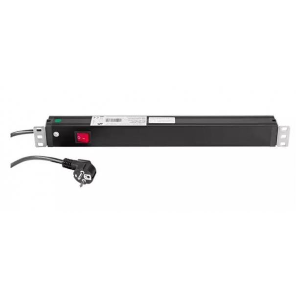 MULTIPRESA 7 INGRESSI SUL RETRO 19" CON SWITCH ON/OFF 28672 19" Power Box