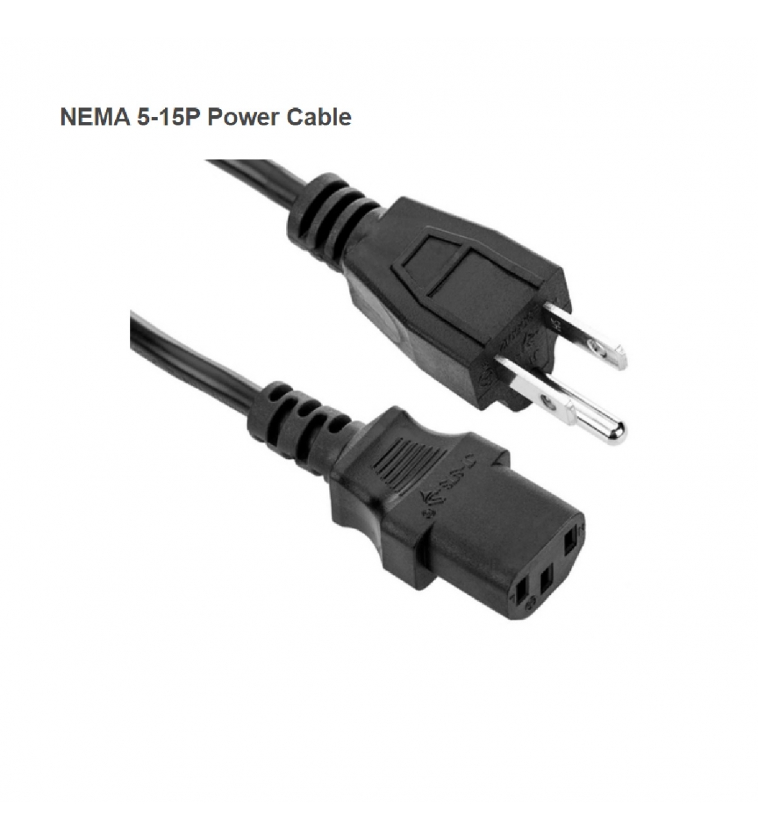NEMA 5-15P Power Cable