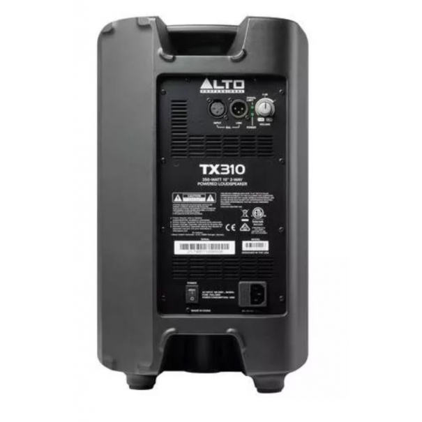 TX310 CASSA ATTIVA 10" 350W Alto TX310 è una cassa attiva a due vie, con un woofer da 10" e un tweeter a compressione con diaframma in titanio da 1", amplificata in classe D con una potenza di 350 Watt di picco [B003AL661]