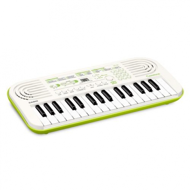 SA50 Tastiera Elettronica 32 Tasti (Bianca con fondo verde) [SA50]