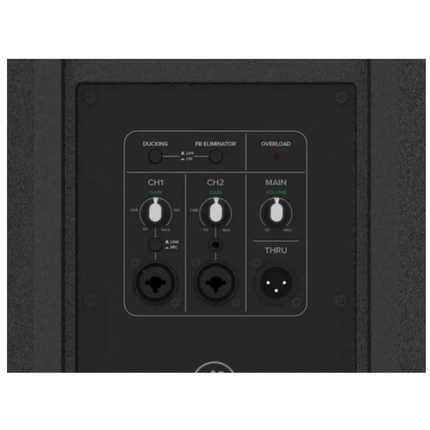 Thump 215 DIFFUSORE ATTIVO 15" 1400W Il leggero speaker Thump215 da 15" 1400W offre una qualità del suono comprovata in un design completamente nuovo con un eliminatore di feedback integrato e la modalità Music Ducking