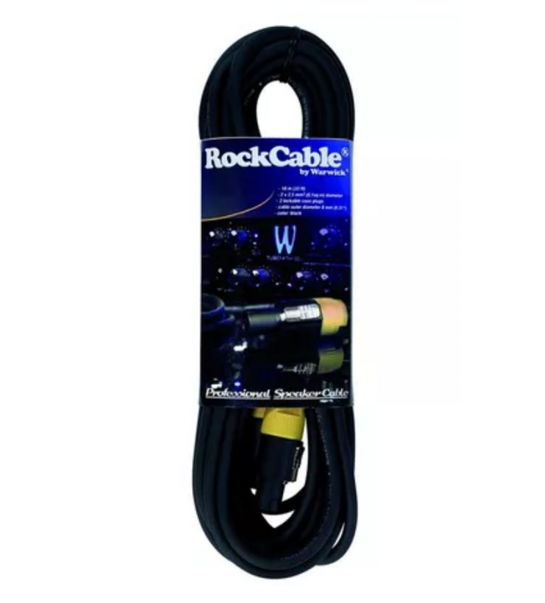RCL 30515 D8 Cavo Speaker Coassiale nero, 10m