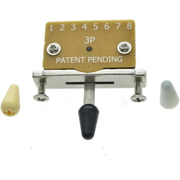 Interruttore a levetta a 3 posizioni per chitarra, per selettore pickup, per Strat-Tele, resistente, 3 punte in plastica