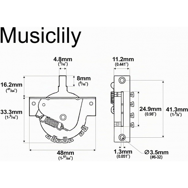 Ultra Selettore 5 Posizioni Blade Switch 5-Vie Lever Switch
