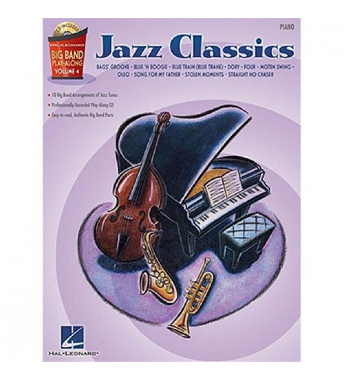 O-Ed. Hal Leonard Big band play - along - Vol. 4: Jazz classics bass guitar, con CD