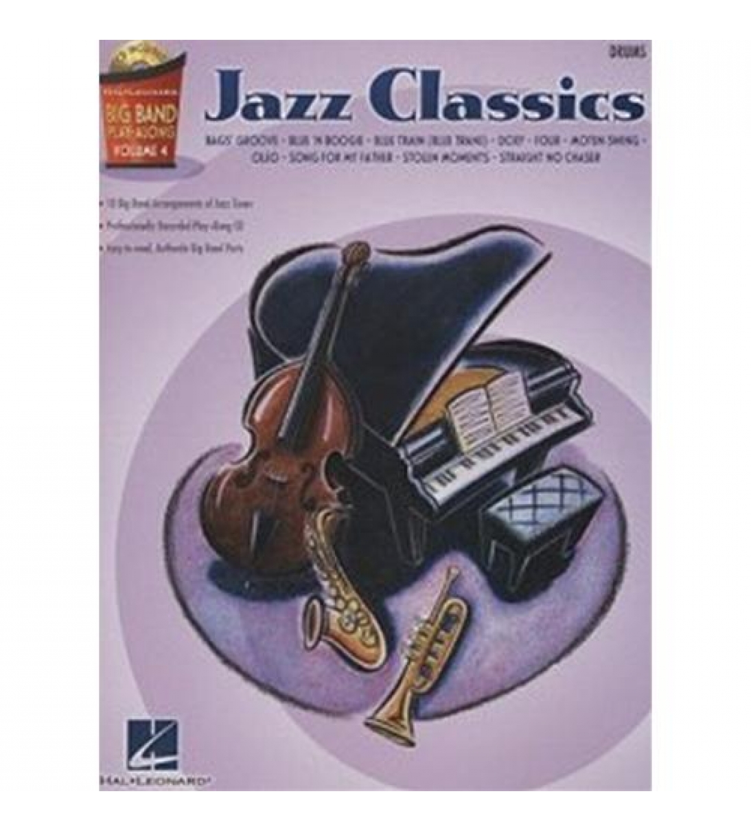 O-Ed. Hal Leonard -  Big band play - along - Vol. 4: Jazz classics drums, con CD