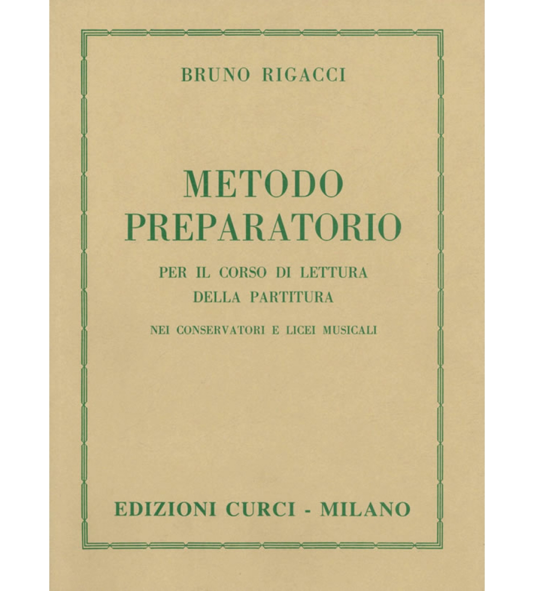 Metodo preparatorio per il corso di lettura della partitura nei Conservatori e Licei Musicali