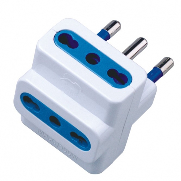 Adattatore triplo spina 16A Bianco [B006WB912]