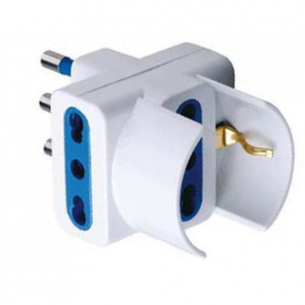 Adattatore Triplo Schuko Spina 2P+T Presa 2P+T 16A [B006WB911]