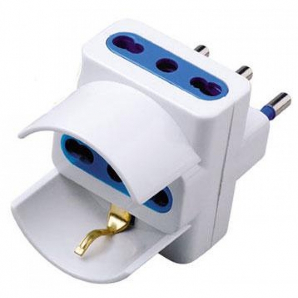 Adattatore Triplo Schuko Spina 2P+T Presa 2P+T 16A [B006WB911]