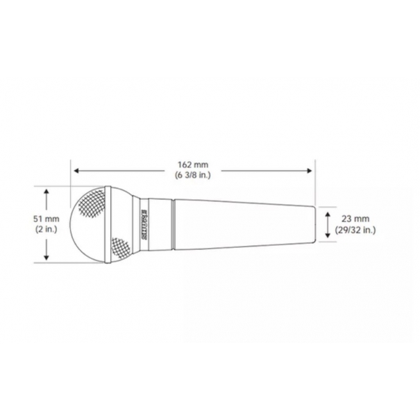 SM58S MICROFONO DINAMICO CARDIOIDE PER VOCE