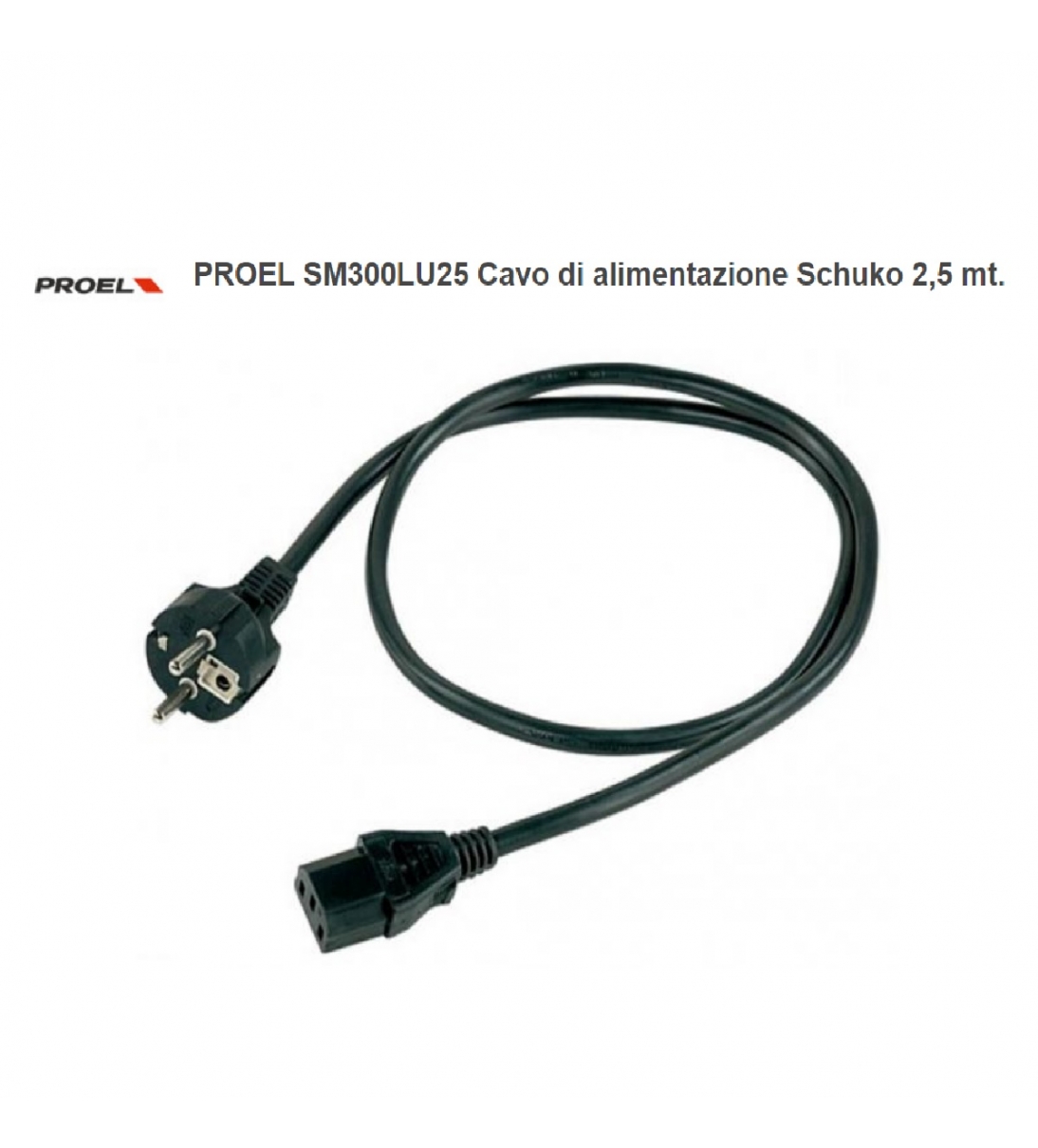 SM300LU25 Cavo di alimentazione Schuko 2,5 mt. - 70233