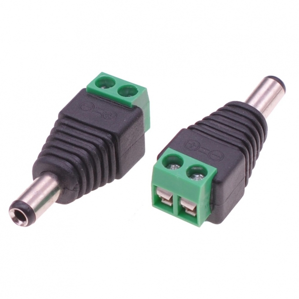Adattatore Alimentazione DC 2.5x5.5mm Maschio Terminal Block 2 pin [B006WB0171]