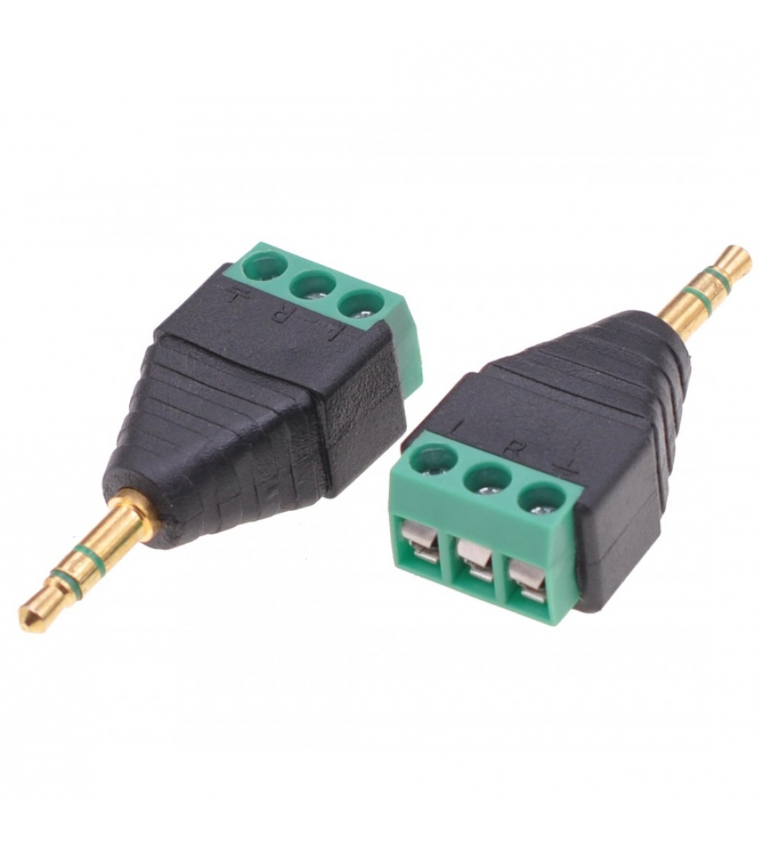 Adattatore Connettore Audio 3.5 mm Maschio a Terminal Block 3 pin [B006WB052]