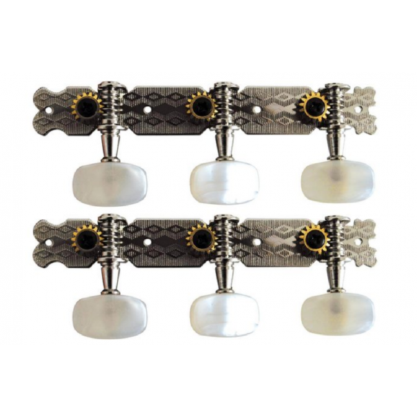 Set di Meccaniche Cromate per Chitarra Classica