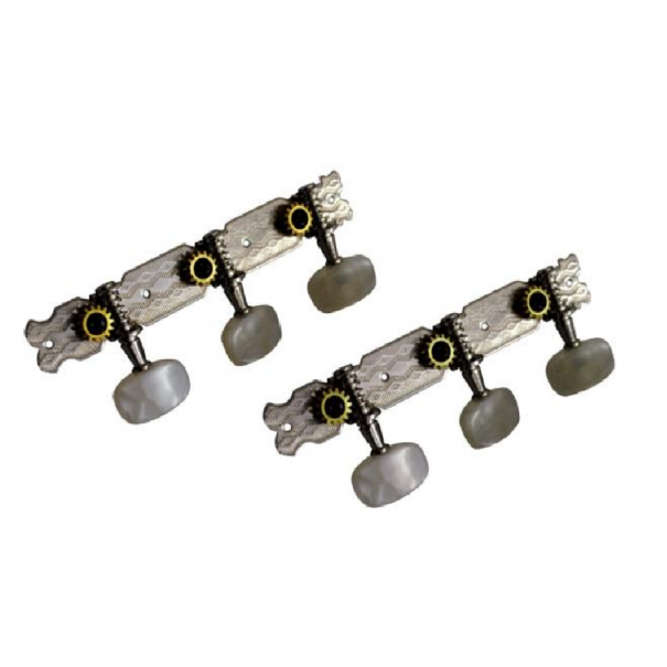 Set di Meccaniche Cromate per Chitarra Classica