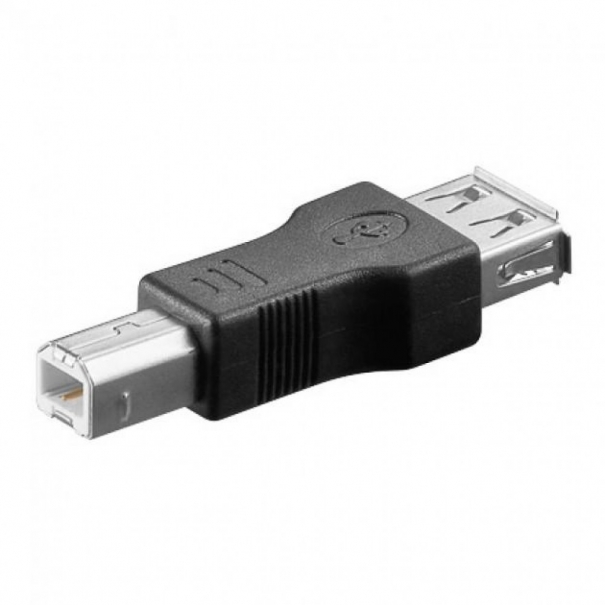 Adattatore Convertitore USB A Femmina USB B Maschio Nero [B006WB054]