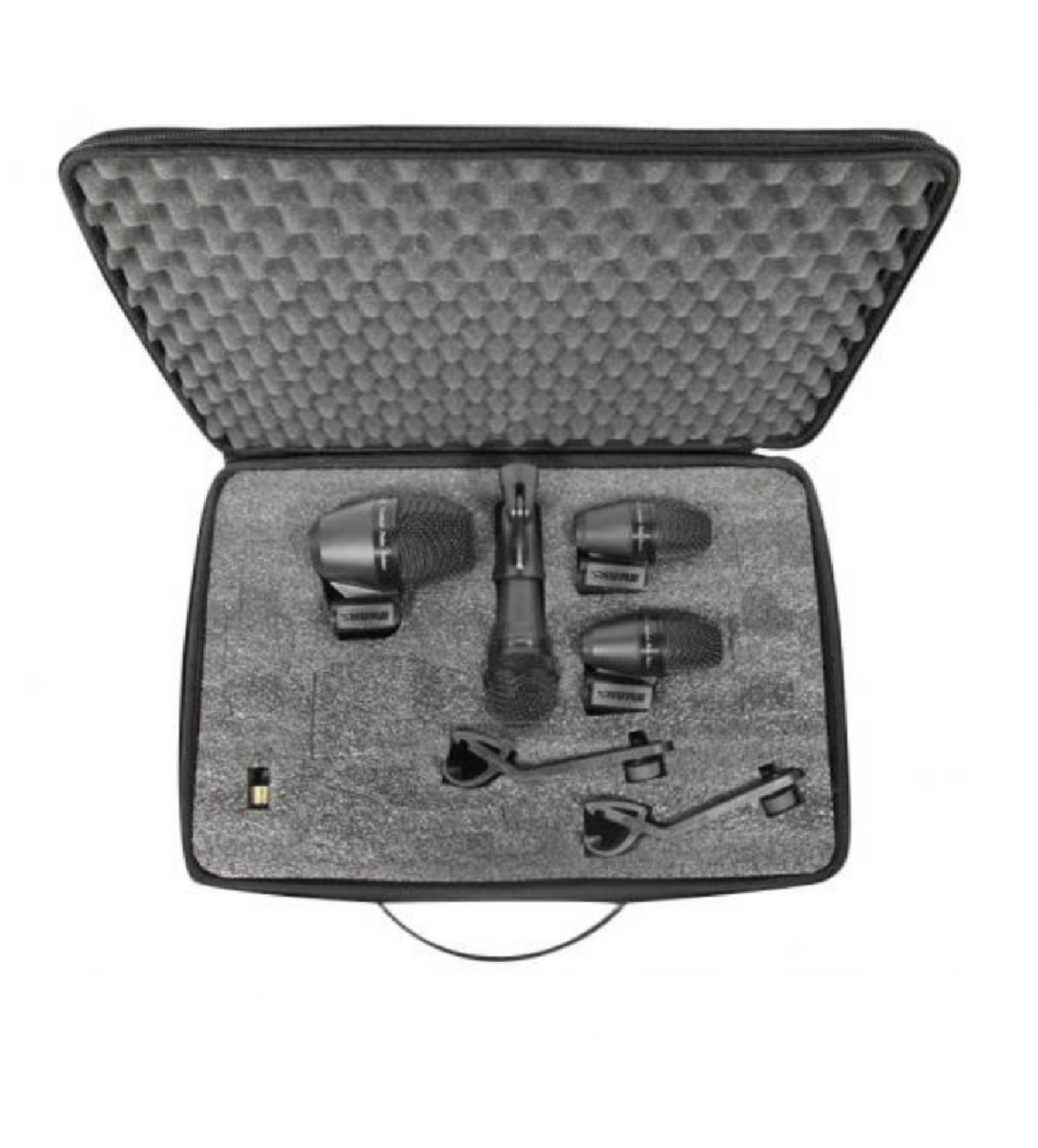 SHURE PGA DrumKit 4 Il kit di microfoni per batteria PGADRUMKIT4 è un set di microfoni professionali essenziale