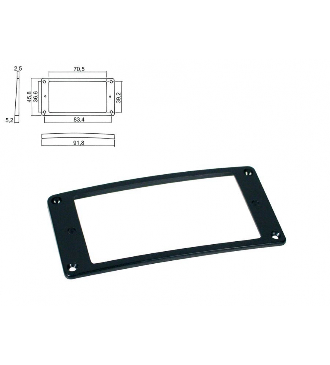 Cornice per pickup humbucker [HPR08SBK]