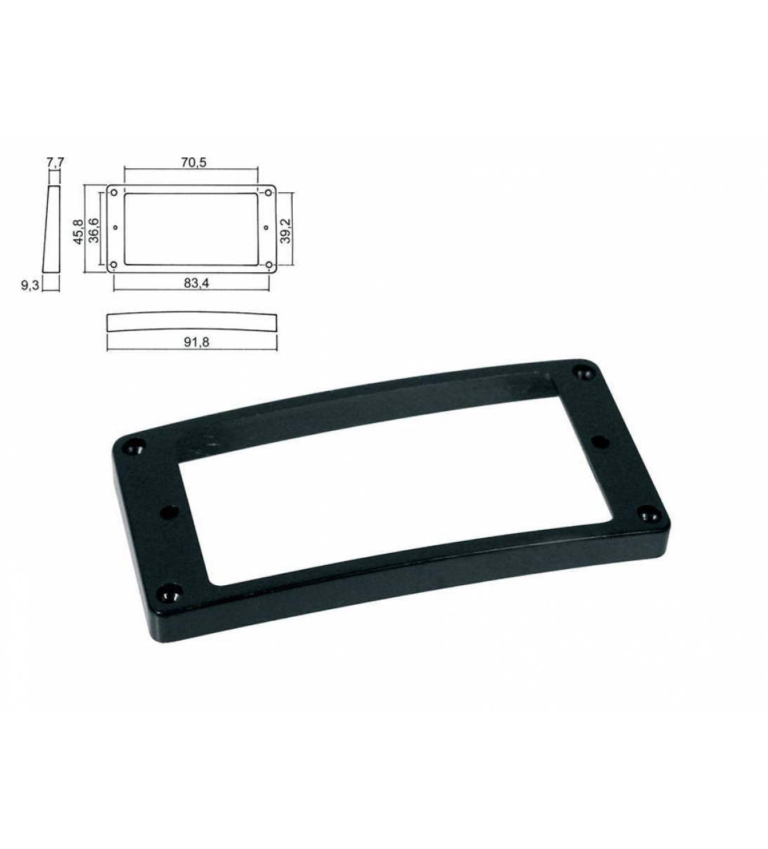 Cornice per pickup humbucker [HPR-08-TBK]