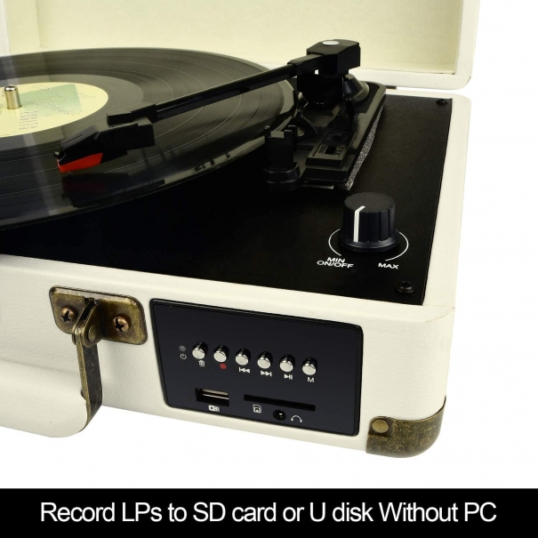 Bluetooth Vinile Giradischi, Portatile