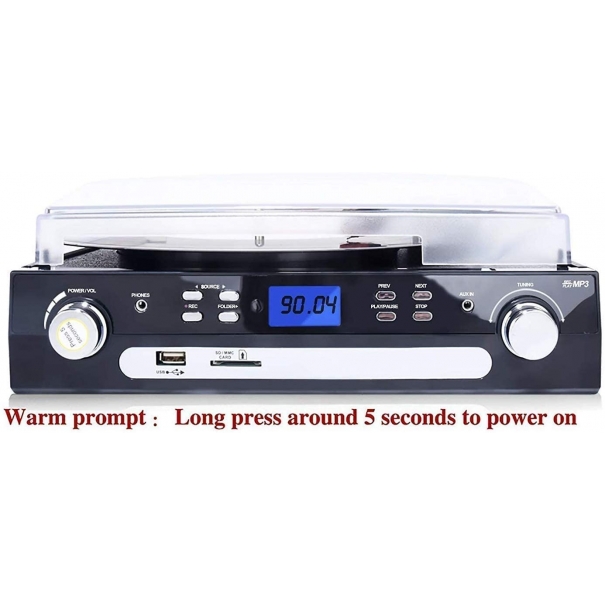Giradischi Bluetooth giradischi in vinile con altoparlanti stereo integrati [B016AM167]