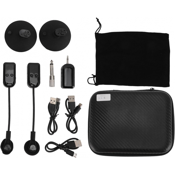Microfono per Strumenti Wireless 2.4G, Sistema di Pickup per Microfono per Fisarmonica per Violino e Chitarra, per Concerti