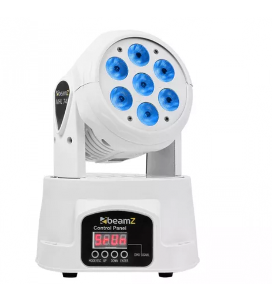 BEAMZ MHL74WH Mini Moving Head Wash 7x10W