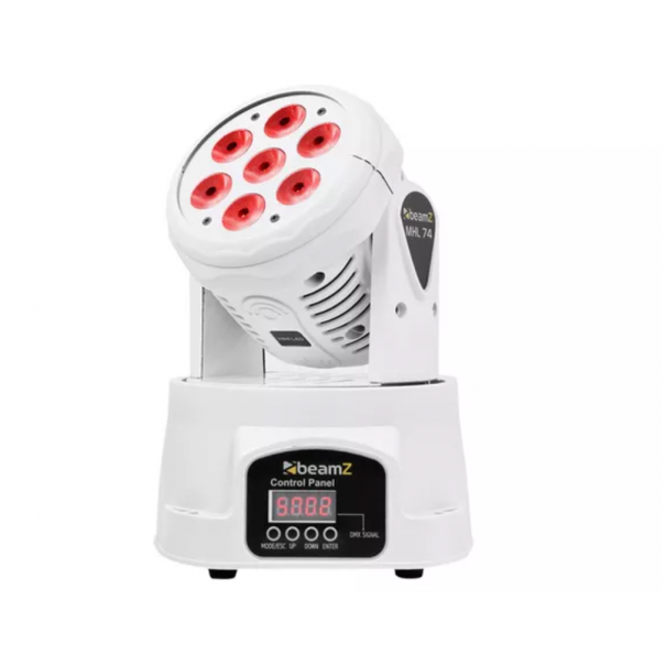 BEAMZ MHL74WH Mini Moving Head Wash 7x10W
