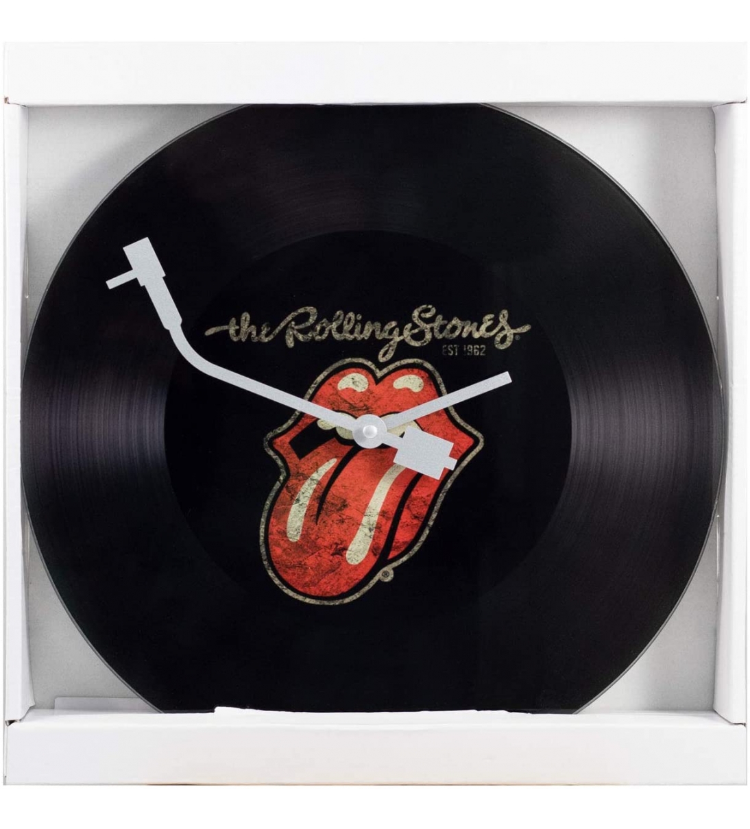 Rolling Stones Orologio da parete con design a dischi in vinile