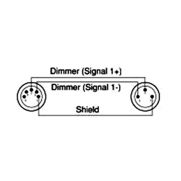 AC-DMXT/5M3F XLR M 5-pin / XLR F 3-pin